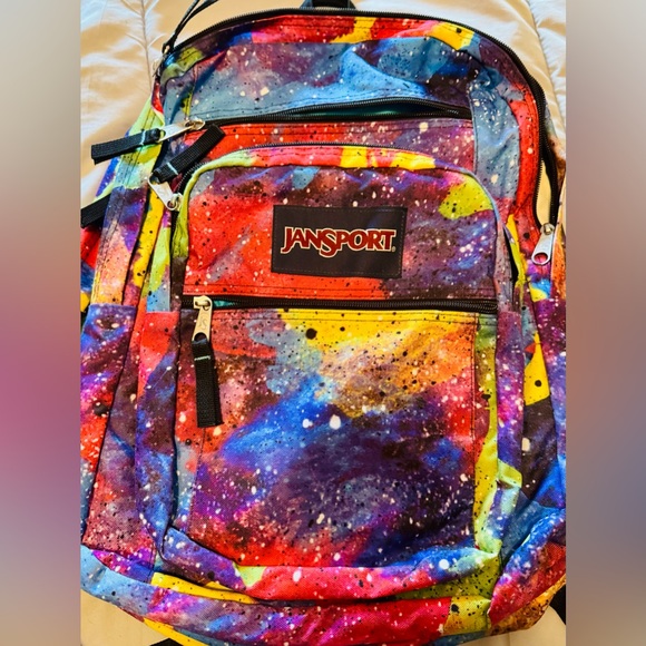Jansport Cosmic Colorful Backpack - Picture 1 of 7